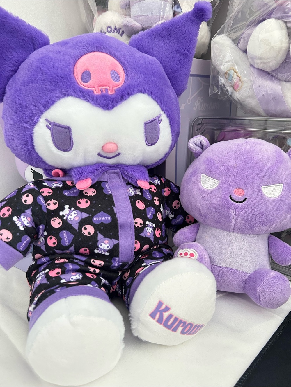 Build A Bear Sanrio Purple Kuromi With Sleeper & Baku Buddy Set